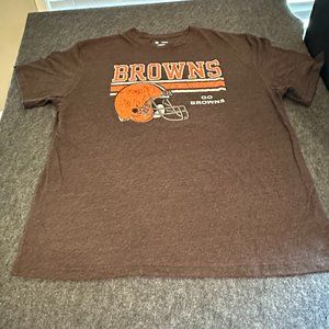 NFL Team Apparel Cleveland Browns 2XL Short Sleeve Tee Shirt D14